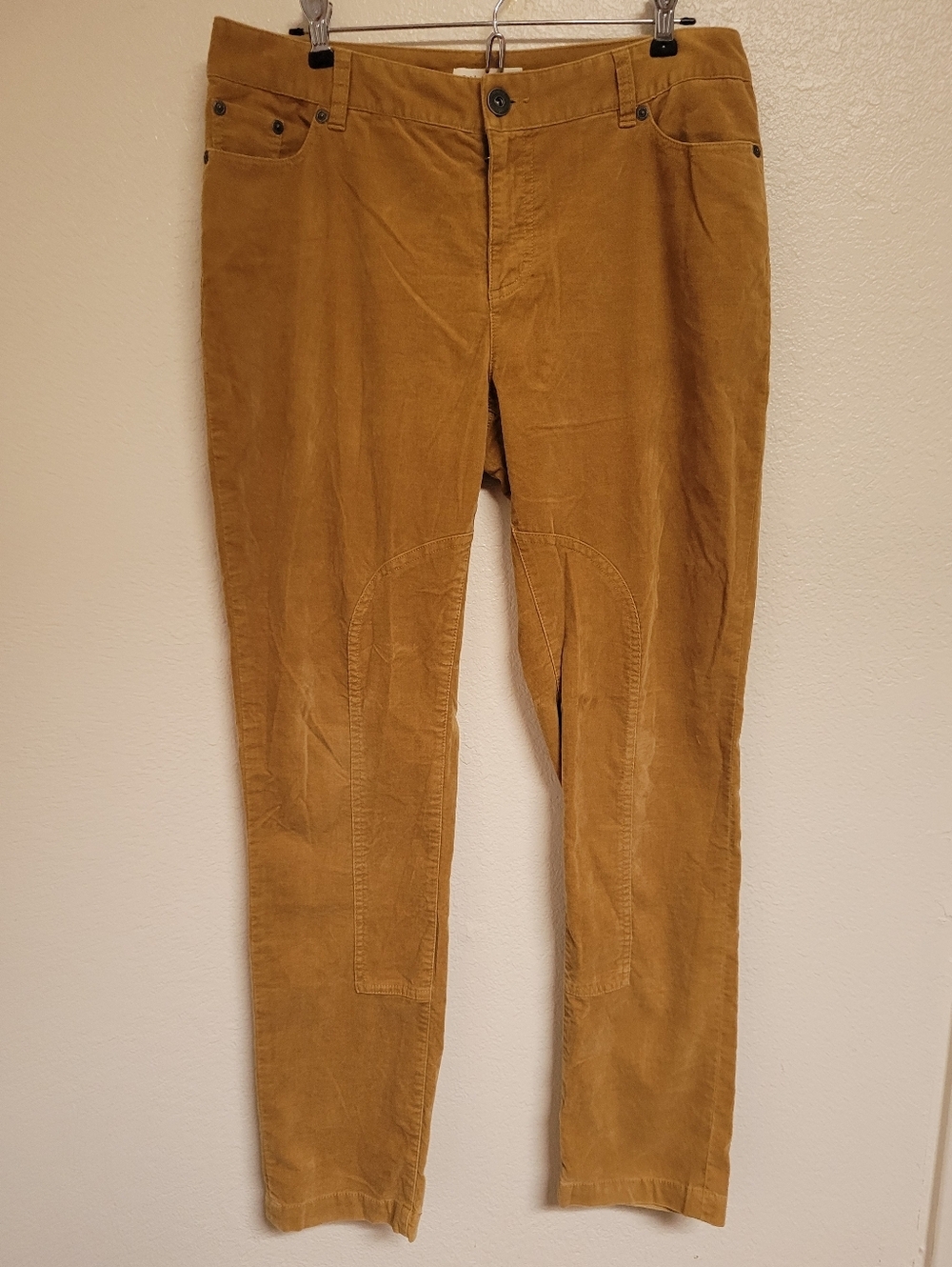 Coldwater Creek Mustard Yellow Velour Pants